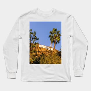 Hollywood sign landscape Long Sleeve T-Shirt